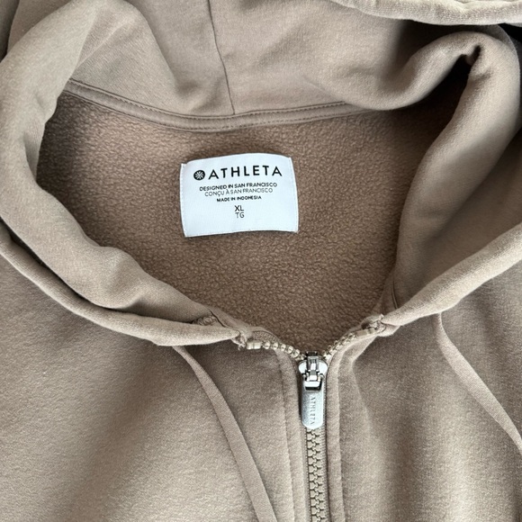 ATHLETA Forever Fleece Crop Full Zip — XL - Picture 2 of 8